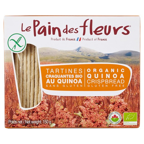 Le Pain Des Fleurs Gluten-Free Organic Quinoa Crispbread 150 g