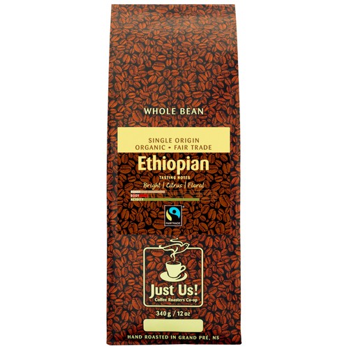 Just Us! Coffee Whole Bean Ethiopian 340 g