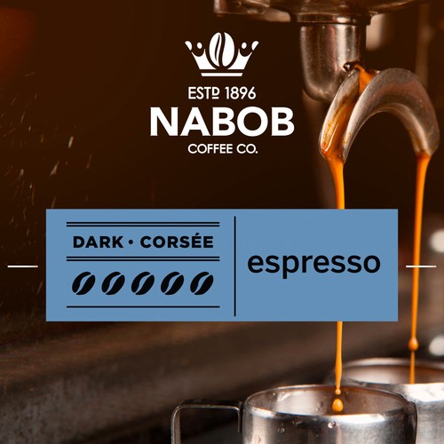 Nabob Ground Coffee Espresso Dark Roast 340 g