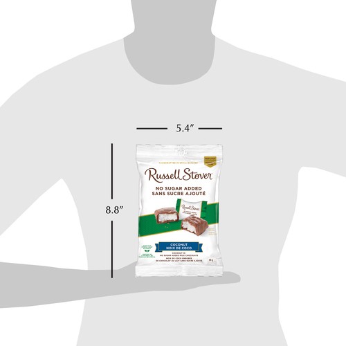 Russell Stover No Sugar Added Milk Chocolate Coconut Candy 85 g