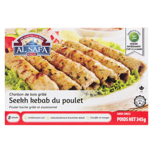 Al Safa Halal Frozen Chicken Seekh Kebab 345 g