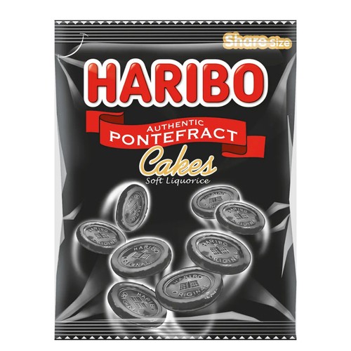 Haribo Soft Liquorice Pontefract Cakes 160 g