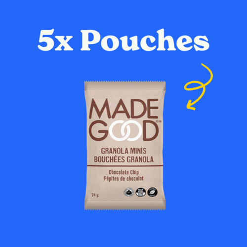 MadeGood Organic Minis Granola Chocolate Chip 5 x 24 g