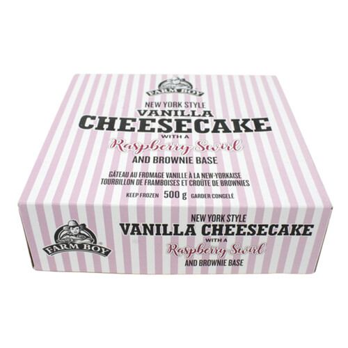 Farm Boy Frozen Cheesecake Swirl Raspberry Vanilla 500 g 