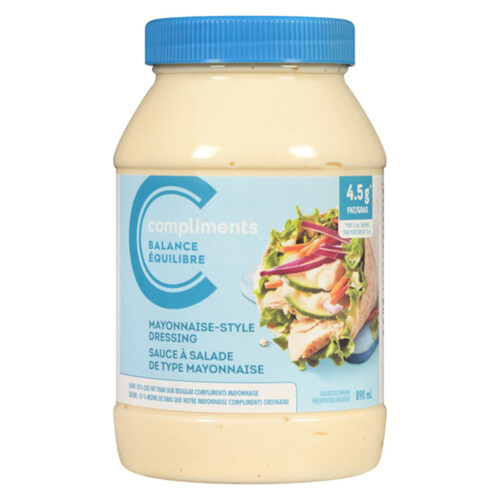 Compliments Balance Mayonnaise Style Dressing 890 ml
