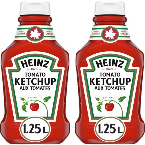 Heinz Tomato Ketchup Value Size 2 x 1.25 L