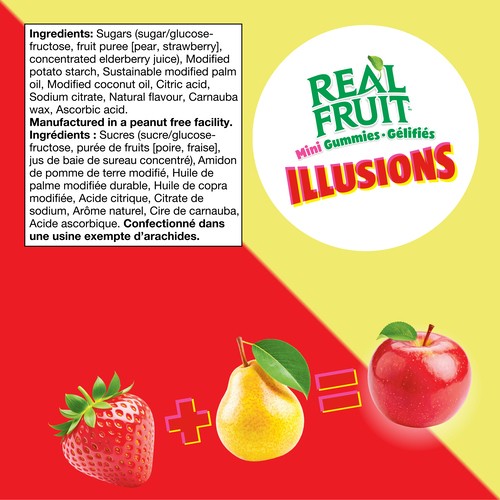 Dare Real Fruit Candy Illusions Strawberry Pear 325 g