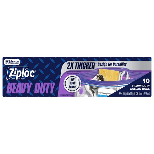 Ziploc Storage Bags Heavy Duty Large 10 Bags