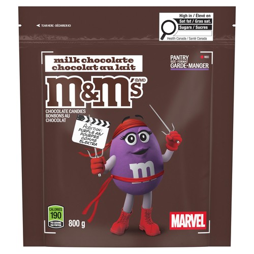 M&M'S Milk Chocolate Candies Party Size Share Bag 800 g