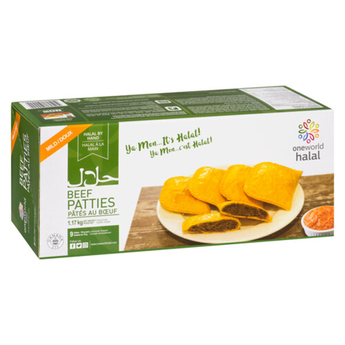 One World Halal Frozen Mild Beef Patty 130 g Voilà Online Groceries