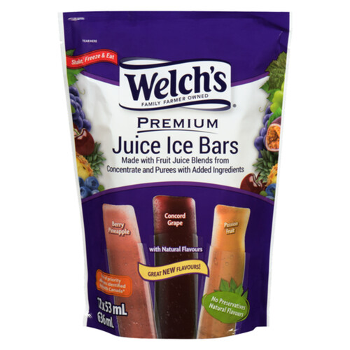 Welch's Juice Ice Bars 12 Pack 636 ml