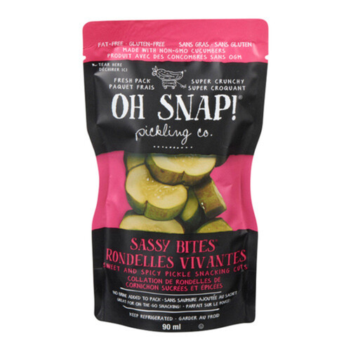 Oh Snap! Gluten-Free Pickle Snack Sassy Bites 90 ml