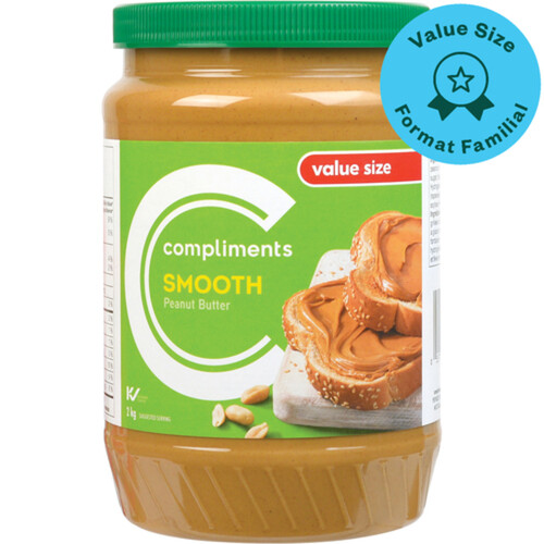 Compliments Peanut Butter Smooth 2 kg