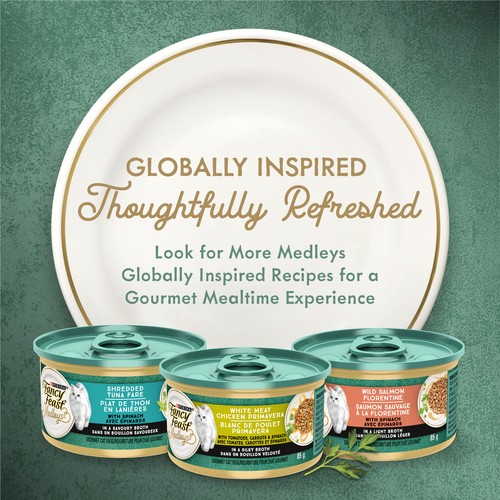 Fancy Feast Wet Cat Food Medleys Primavera Collection Variety Pack 12 x 85 g