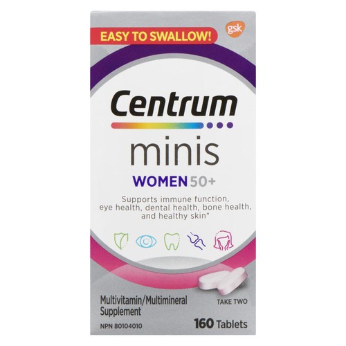 Centrum Multivitamin/Multimineral Supplement Minis Women 50+ 160 Count