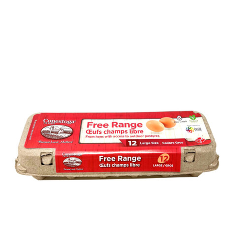 Conestoga Brand Eggs Free Range Large 12 Count