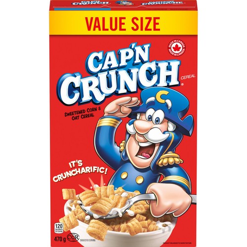 Cap'n Crunch Cereal Sweetened Corn & Oat 470 g
