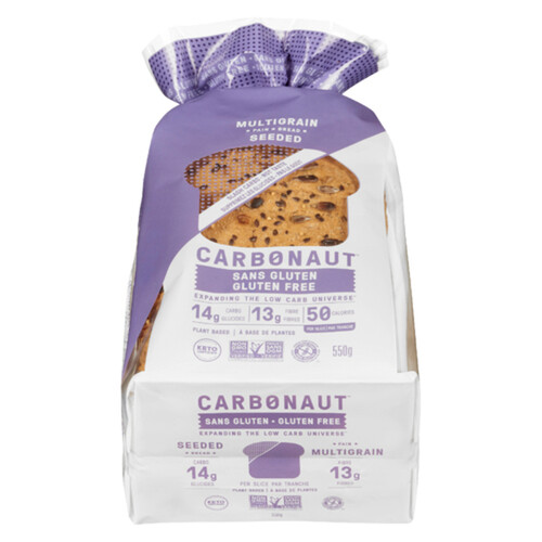 Carbonaut Gluten-Free Bread Seeded 550 g (frozen)
