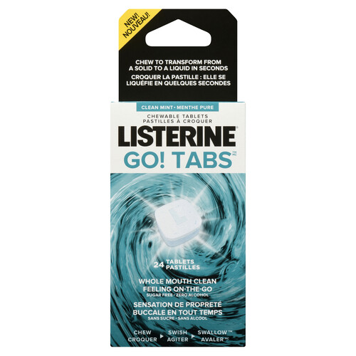 Listerine Go! Tabs 24 EA