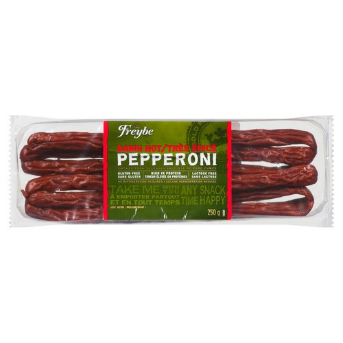 Freybe Gluten-Free Dry Pepperoni Damn Hot 250 g