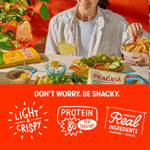 Peacasa Chickpea Chips Sea Salt 128 g