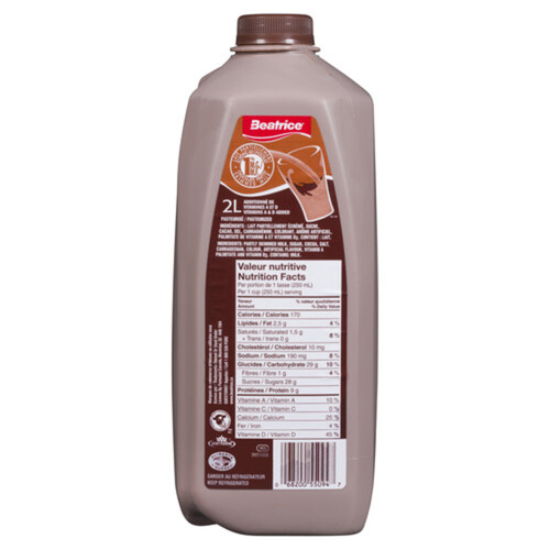 Beatrice Chocolate Milk 1% Partly Skimmed 2 L