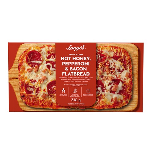 Longo's Frozen Flatbread Hot Honey Pepperoni & Bacon 310 g