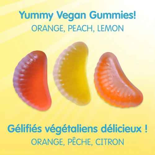 Sesame Street Vitamin C 125 mg Vegan Gummies Orange Peach Lemon 180 Count