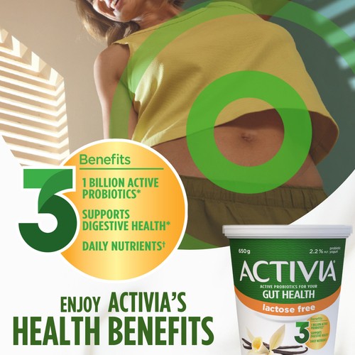Activia Lactose-Free Probiotic Yogurt Vanilla 650 g