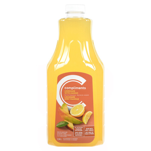 Compliments Juice Lemonade Mango 1.54 L (bottle)