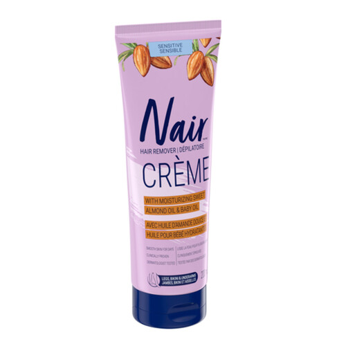 Nair Sensitive Formula Hair Removal Crème With Sweet Almond Oil and Baby Oil 200 ml