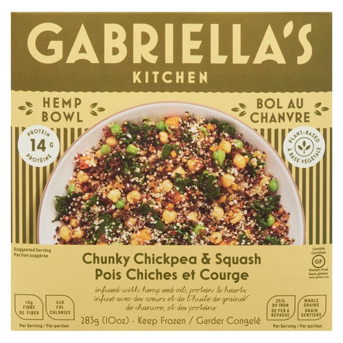 Gabriella's Kitchen Gluten-Free Chunky Chick Pea and Squash 283 g (frozen)
