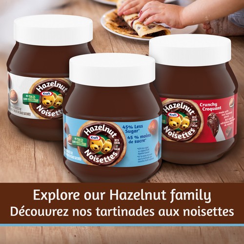 Kraft 45% Less Sugar Hazelnut Cocoa Spread 725 g