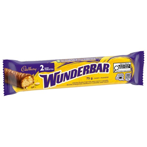Cadbury Wunderbar Candy Bar Chocolatey King Size 75 g