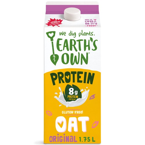 Earth's Own Gluten-Free Oat Milk Alternative Protein Original 1.75 L
