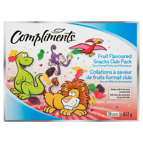 Compliments Fruit Snacks Club Pack 612 g