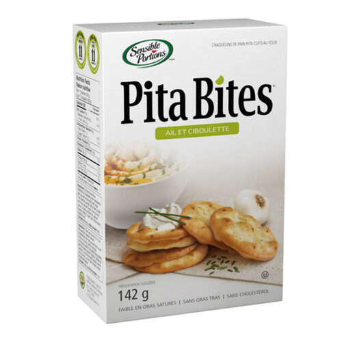 Sensible Portions Pita Bites Garlic And Chive 142 g