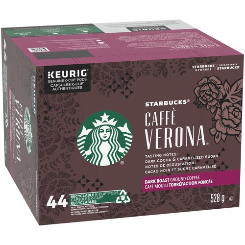Starbucks Coffee Pods Caffe Verona Dark Roast 44 K-Cups 528 g 