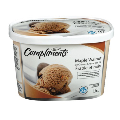 Compliments Ice Cream Maple Walnut 1.5 L