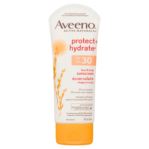 Aveeno Protect + Hydrate Sunscreen Lotion SPF 30 81 ml