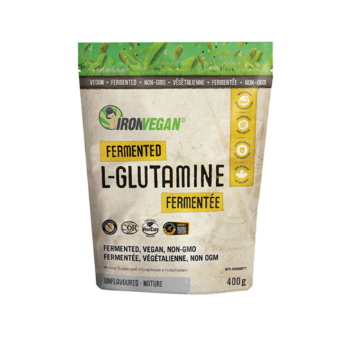 Iron Vegan Supplements L-Glutamine Fermented Unflavoured 400 g