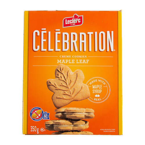 Leclerc Célébration Peanut Free Cookies Maple Leaf 350 g