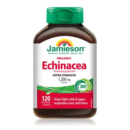 Jamieson Organic Echinacea Extra Strength Capsules 120 Count