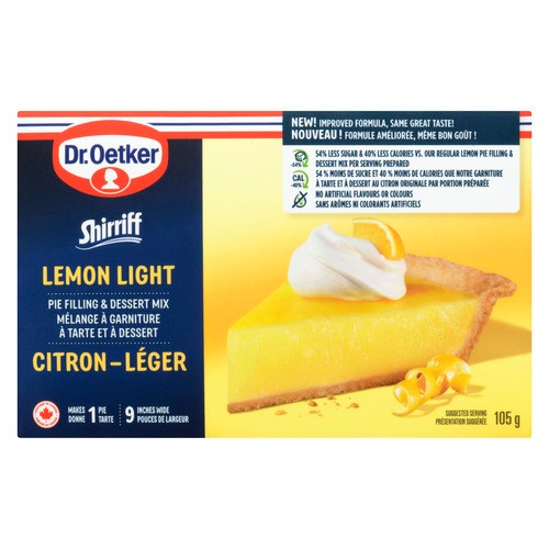 Dr. Oetker Shirriff Pie Filling & Dessert Mix Lemon Light 105 g
