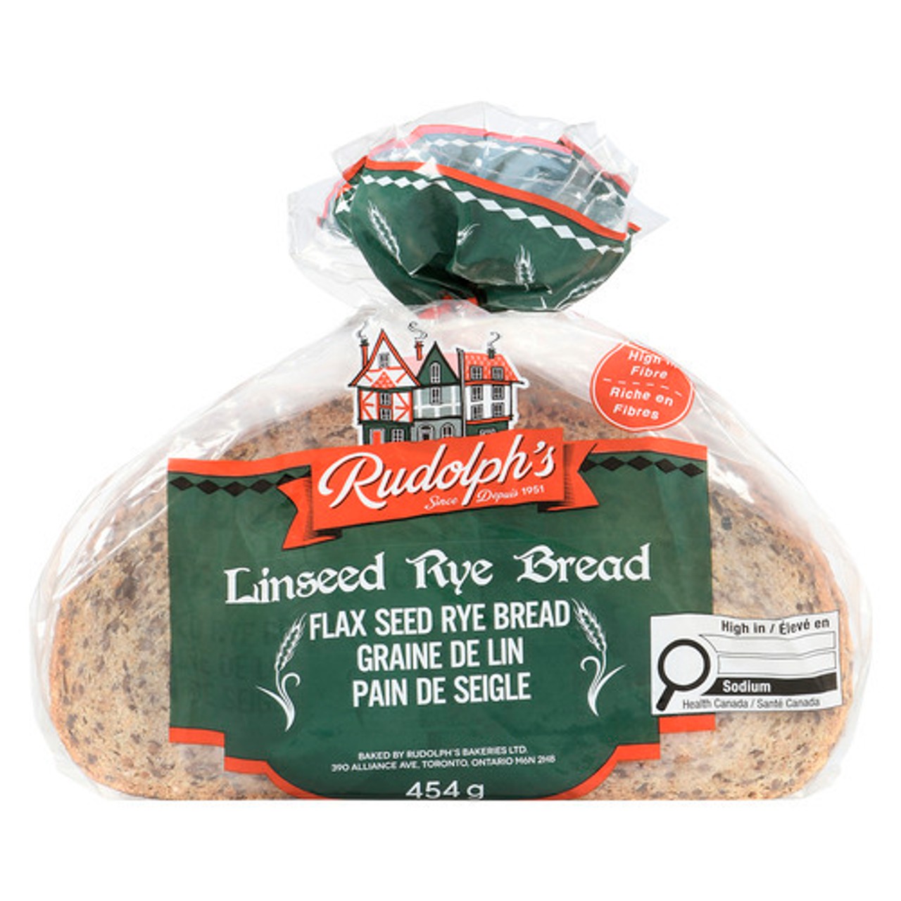 Linseed Bread Rudolph Rudolph's Rye Bread Linseed 454 g - Voilà Online Groceries & Offers