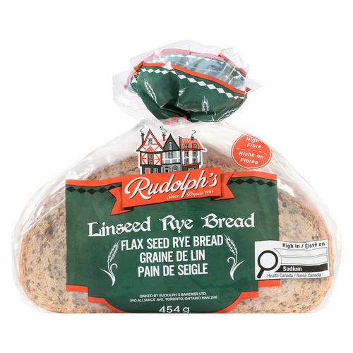 Rudolph's Rye Bread Linseed 454 g