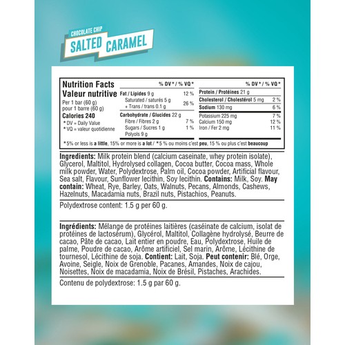 Grenade Protein Bar Chocolate Chip Salted Caramel 60 g