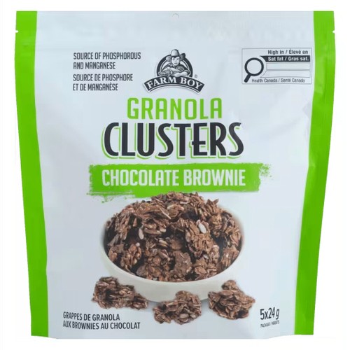 Farm Boy Granola Clusters Chocolate Brownie 5 x 24 g