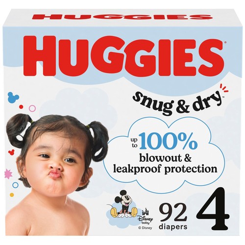 Huggies Snug & Dry Size 4 92 Count