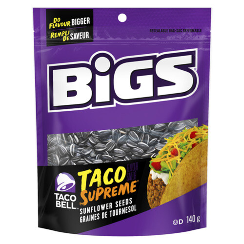 Bigs Taco Bell Sunflower Seeds 140 g